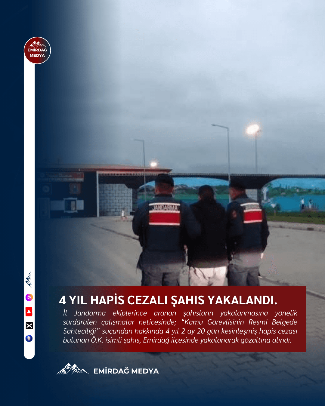 Emirdağ’da Aranan Şahıs Jandarma Tarafından Yakalandı
