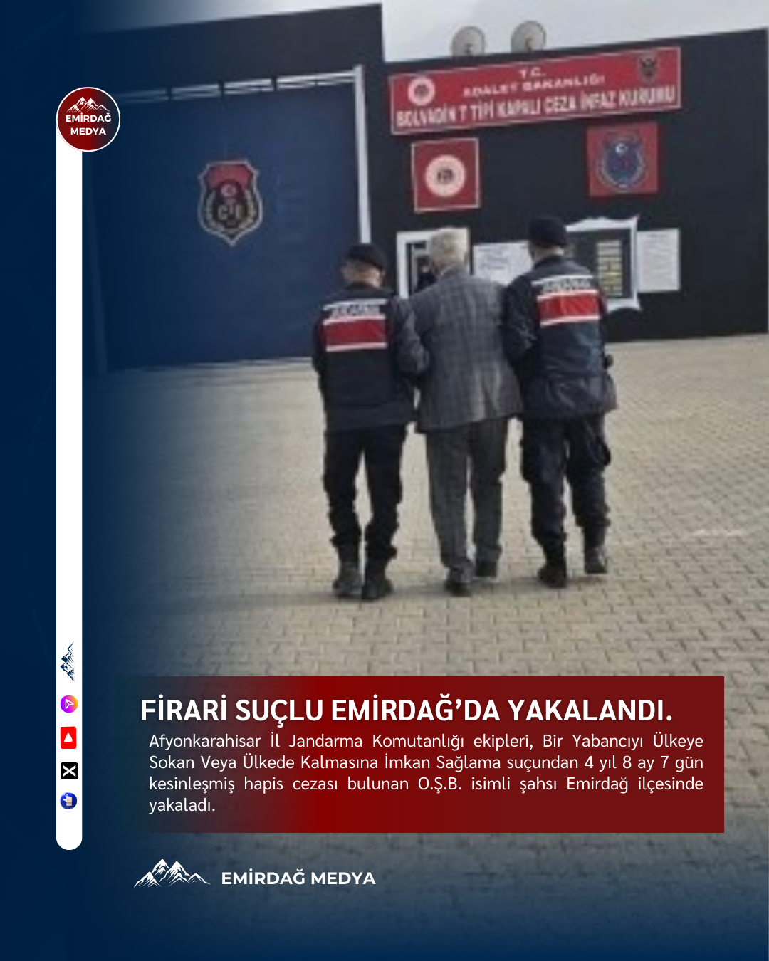 Afyon Emirdağ’da yabancıyı ülkeye sokan şahıs yakalandı!