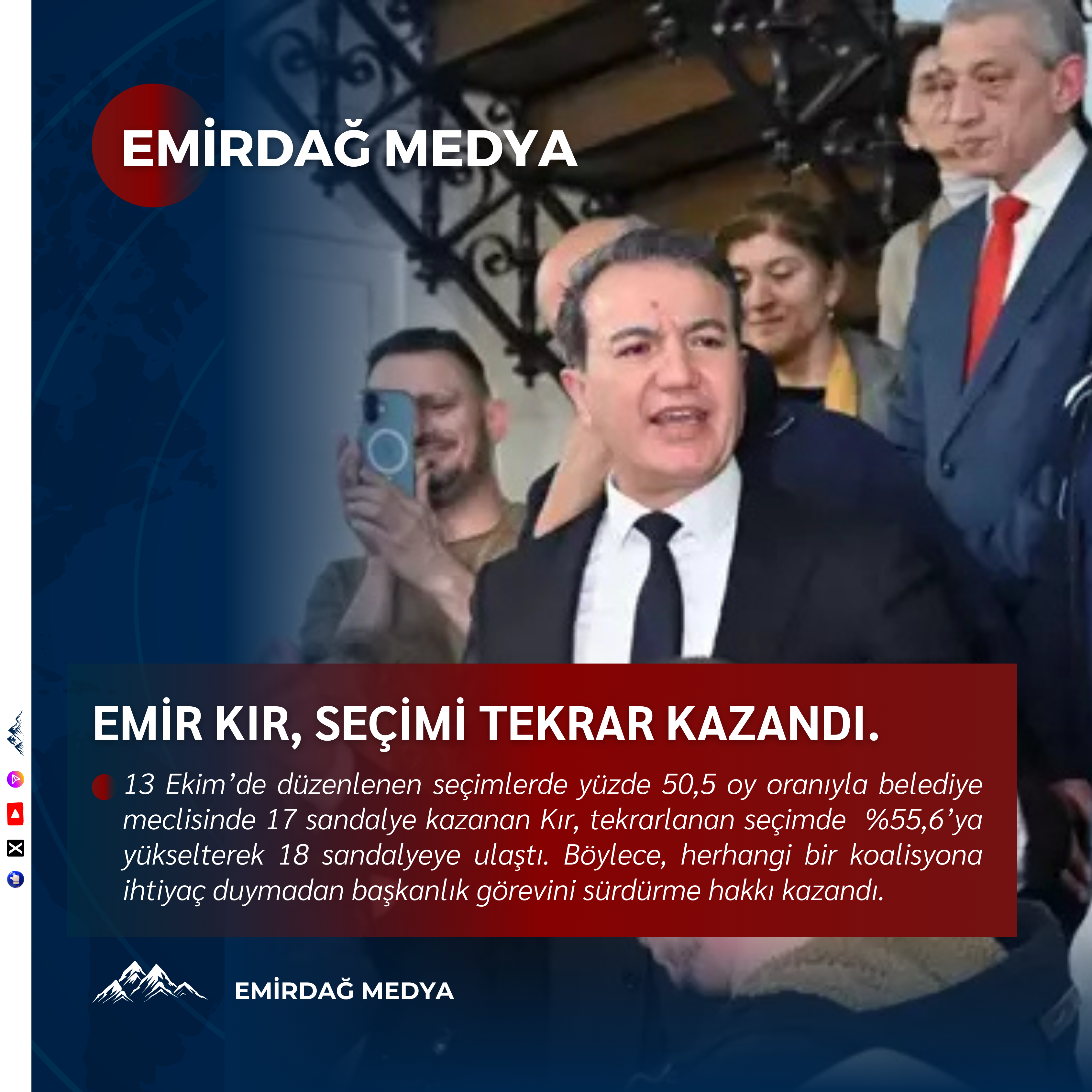 Emir Kır, Tekrarlanan Seçimlerde Oy Oranını Artırarak Yeniden Saint-Josse Belediye Başkanı Seçildi